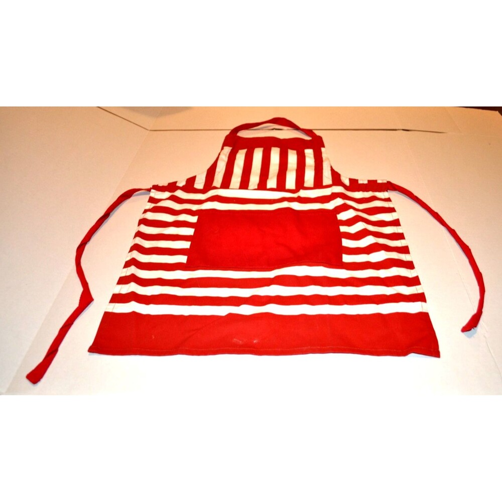 Child Red and White Stripe Apron, Huntington Home